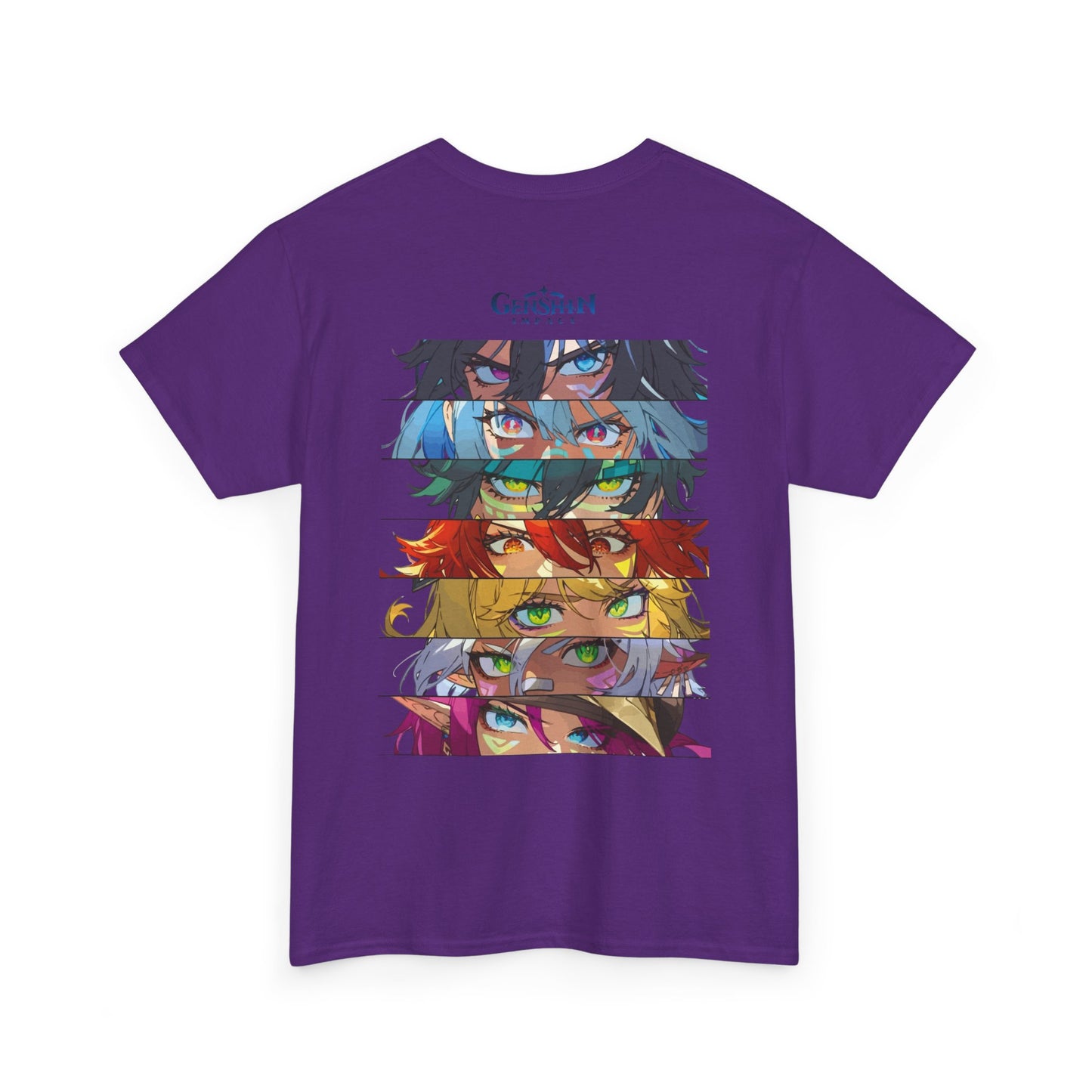 Genshin Impact Character Eyes T-Shirt — Anime Gaming Graphic Tee