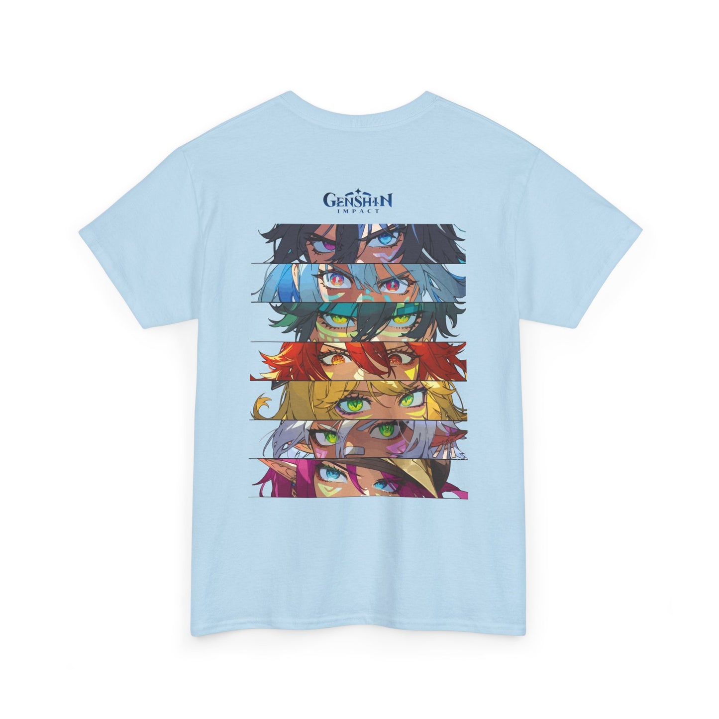 Genshin Impact Character Eyes T-Shirt — Anime Gaming Graphic Tee