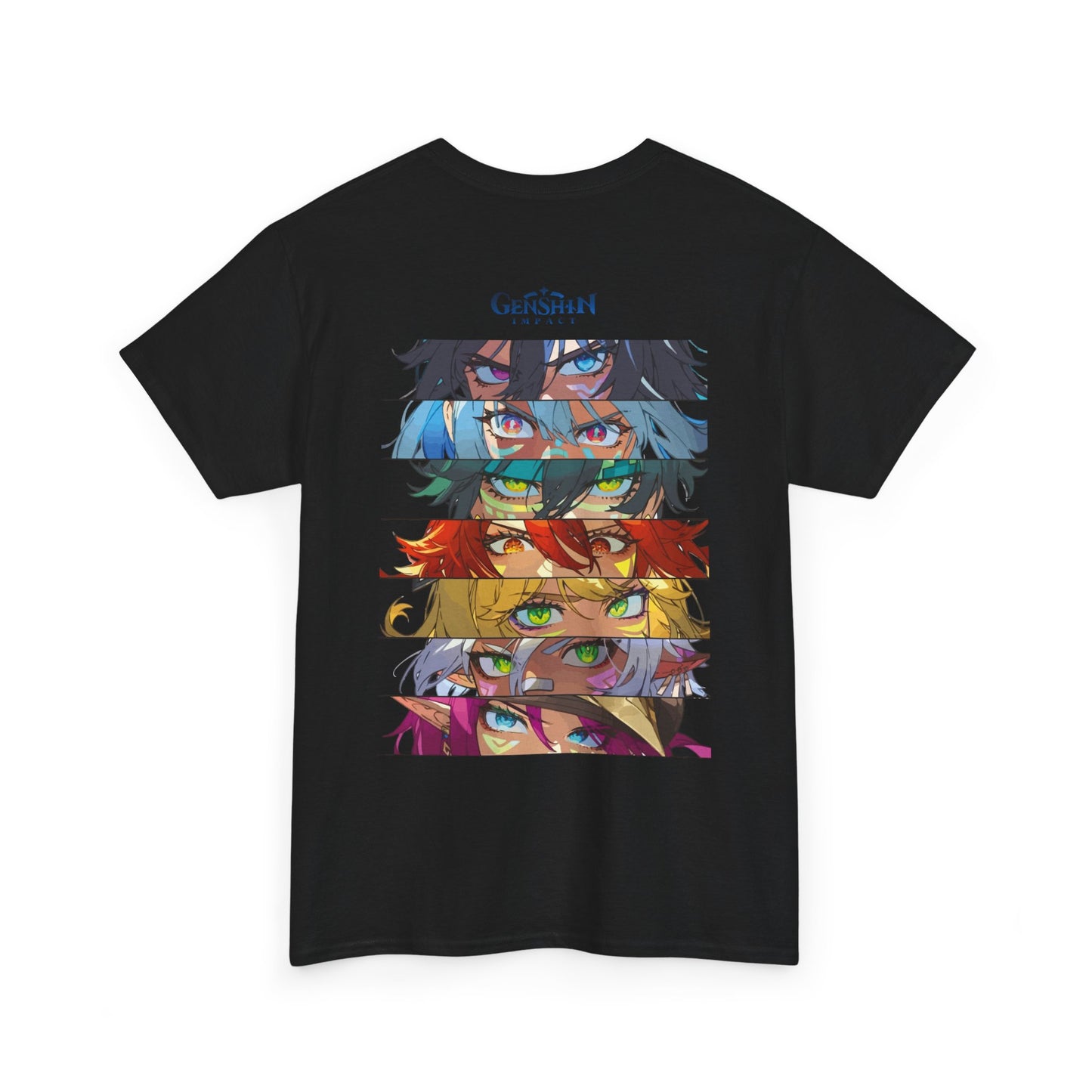 Genshin Impact Character Eyes T-Shirt — Anime Gaming Graphic Tee