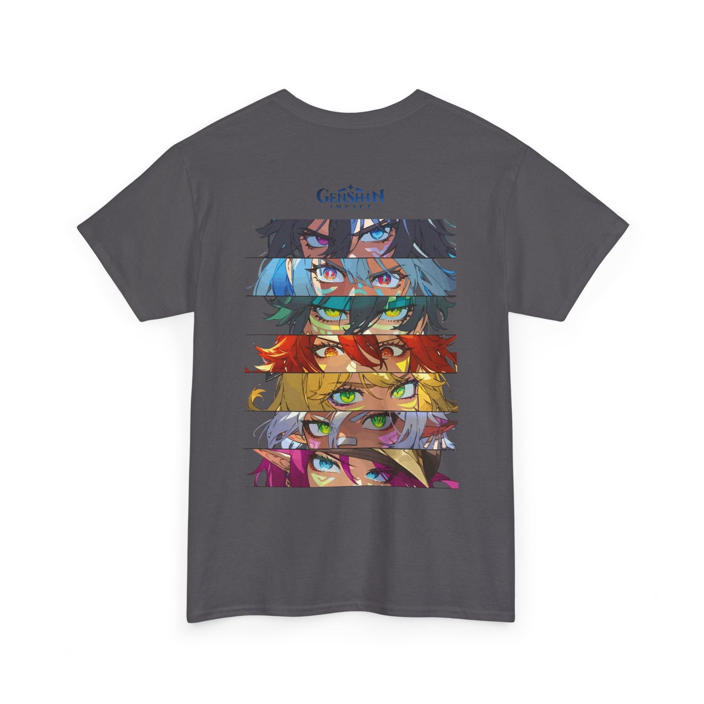 Genshin Impact Character Eyes T-Shirt — Anime Gaming Graphic Tee
