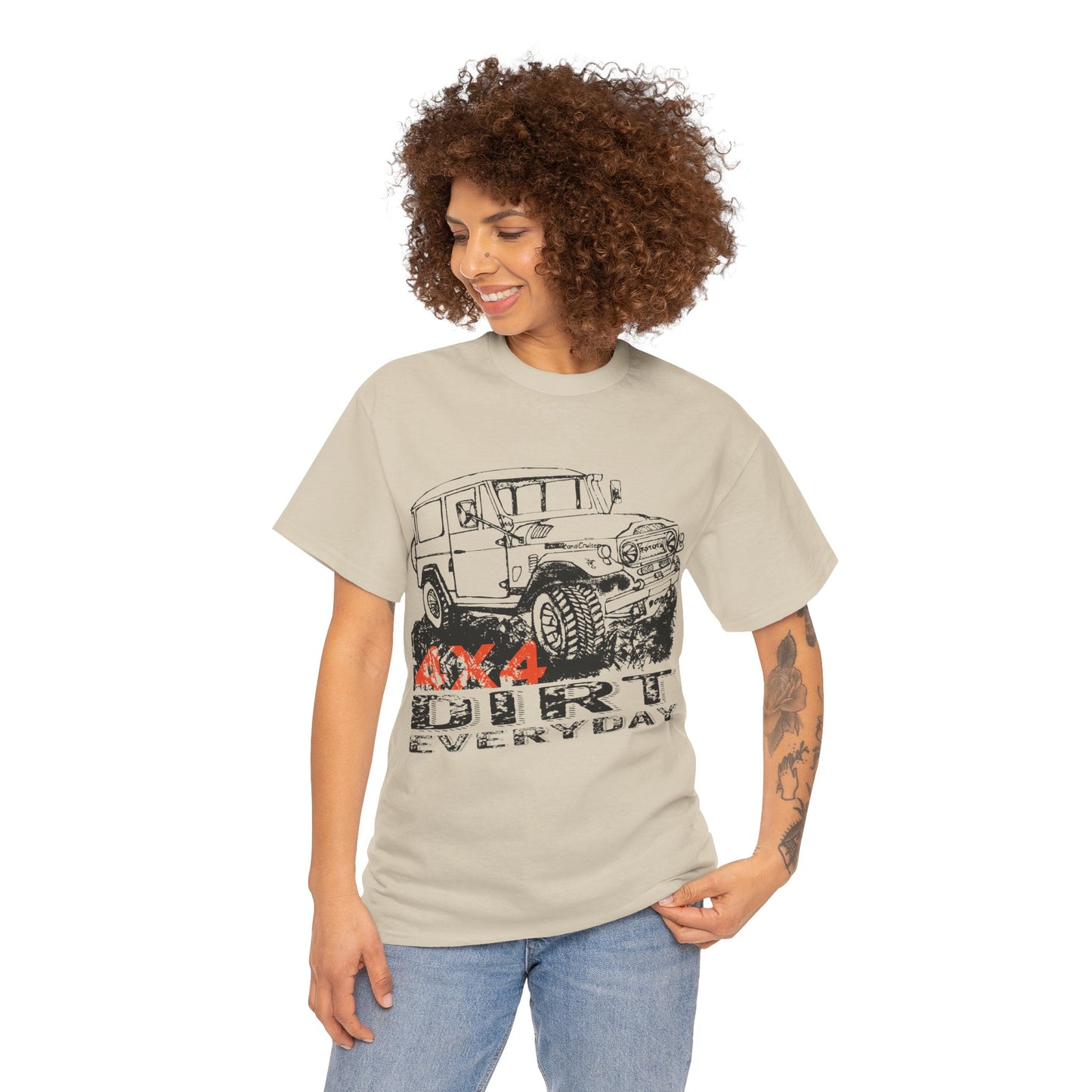 Off‑Road Jeep "Dirt Everyday" T‑Shirt — Adventure 4x4 Graphic Tee