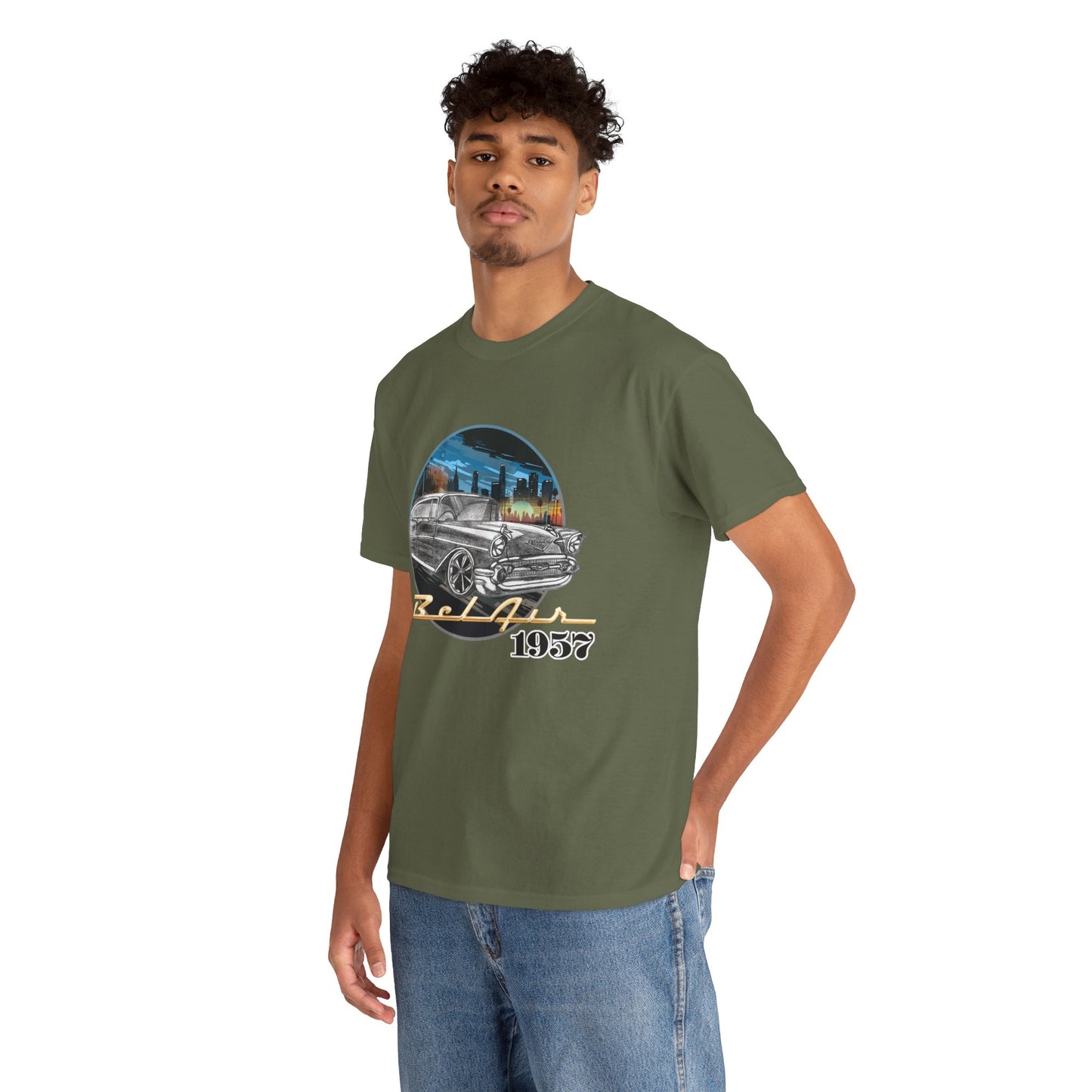 Hand Drawing 1957 Bel Air Classic Car T-Shirt