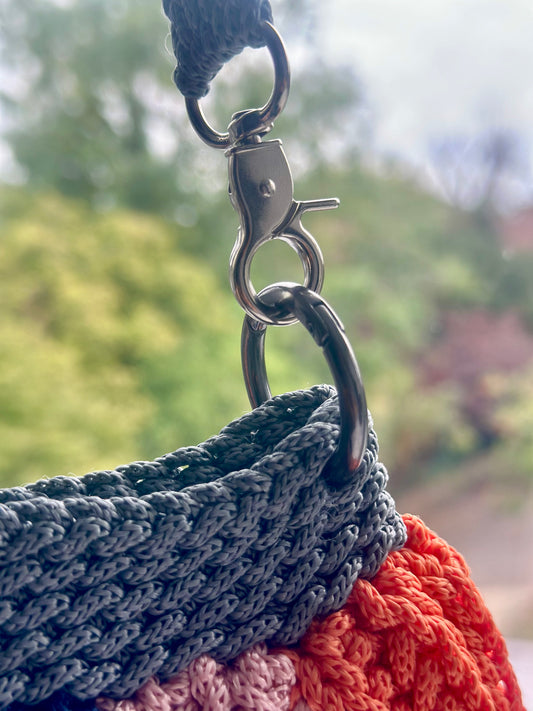 Metal spring ring keychain accessories, round can be closed DIY accessories, bags, hanging buckle accessories