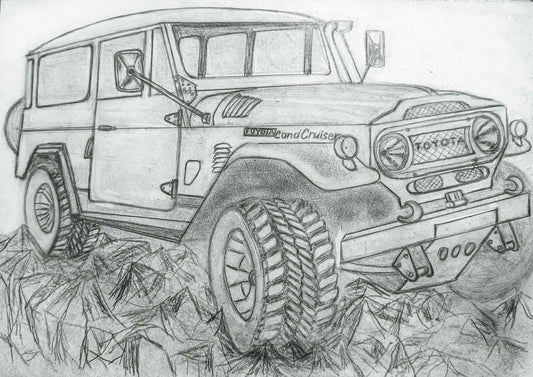 Toyota FJ40 1964 Print Out no Frame