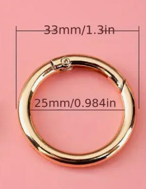 Metal ring spring keychain ring bag chain clip shoulder strap