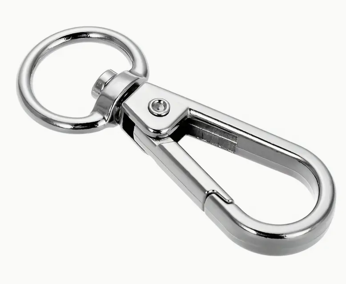 Zinc Alloy Keychain with Rotating Ring