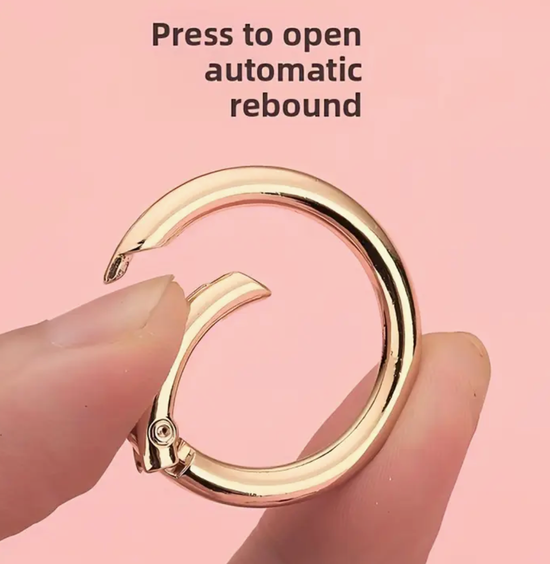 Metal ring spring keychain ring bag chain clip shoulder strap