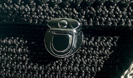 Iron Folding Lock Buckle - Wallet Specific Thumb Lock Hardware (With Washer),